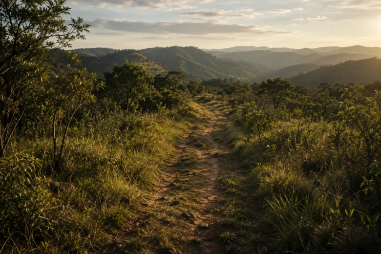 Caminho do Peabiru em antiga rota indígena pela paisagem sul-americana